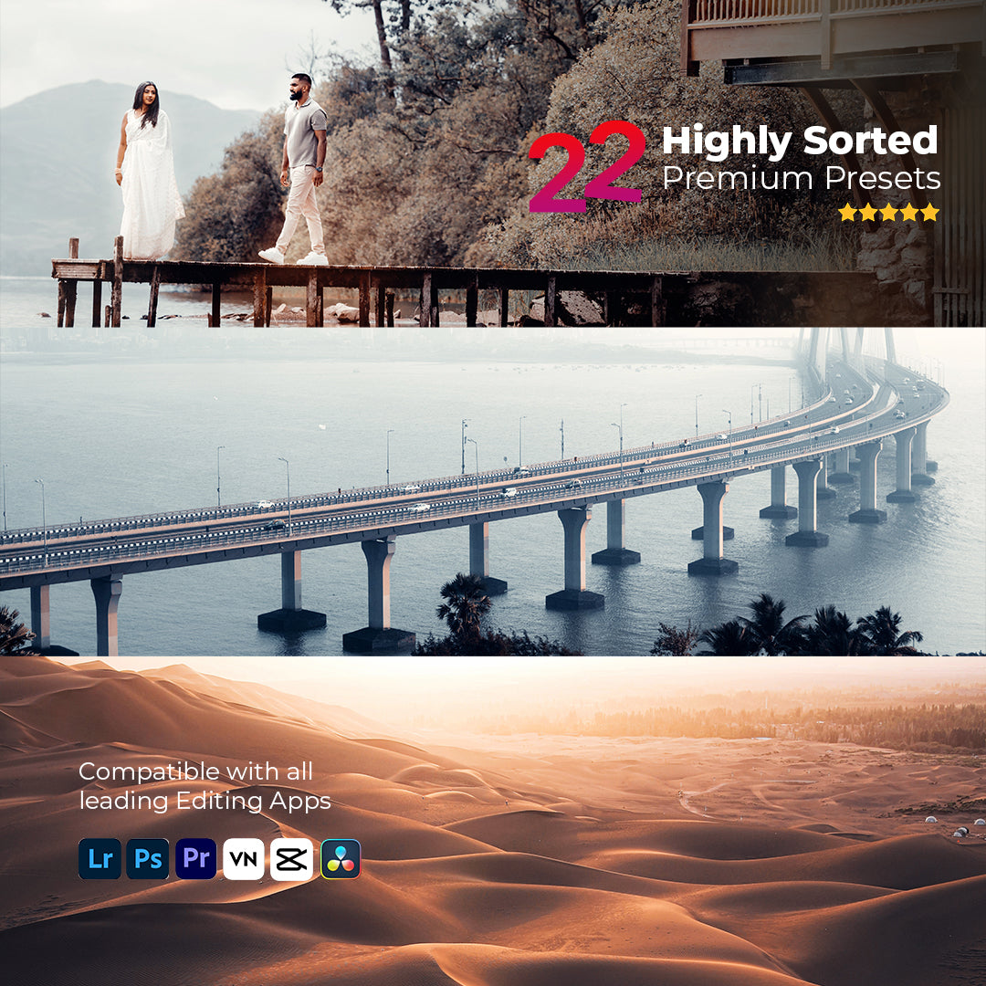 22 Premium Editing Preset Pack + Titanium Lut Pack