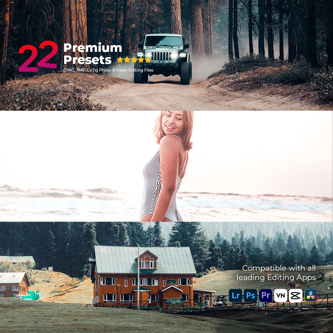22 Premium Editing Preset Pack + Titanium Lut Pack