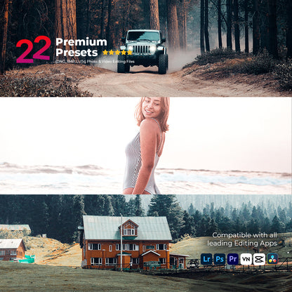 22 Premium Editing Preset Pack + Titanium Lut Pack